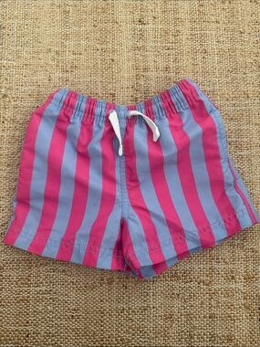 Hanna Andersson blue magenta pink Swim Shorts Trunks 2T